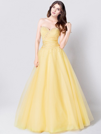 strapless prom dress_Sunshine