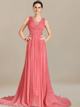 mother of the bride dresses_Coral