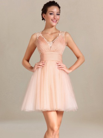 vintage prom dresses_Peach Fizz