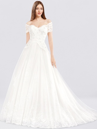 wedding dress with sleeves