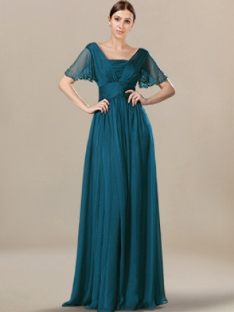 casual mother of the bride dresses_Teal