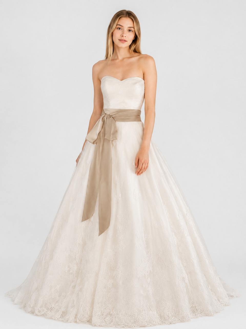 ball gown strapless wedding dress