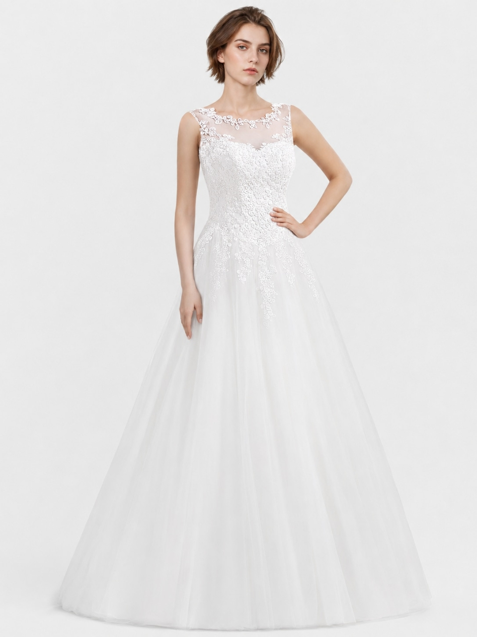 beach bridal gown