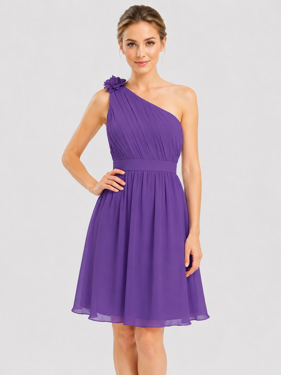 beach bridesmaid dress_Purple