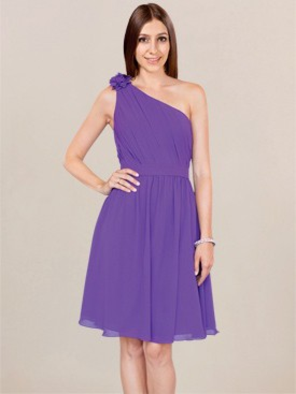 beach bridesmaid dress_Purple