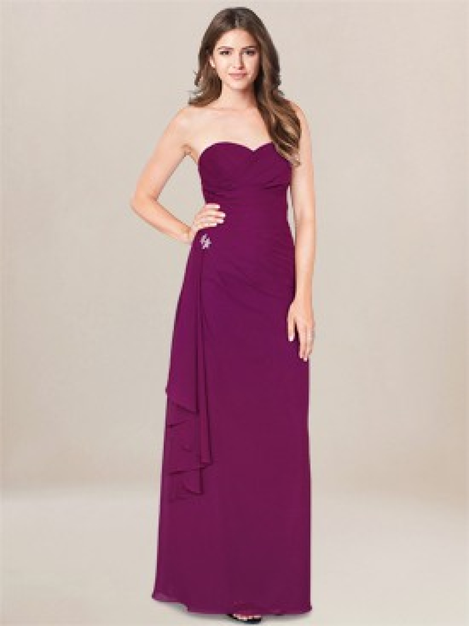 beach bridesmaid dress_Berry