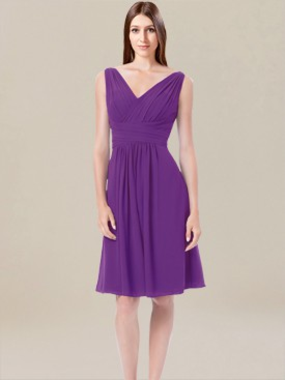 beach bridesmaid dress_violet