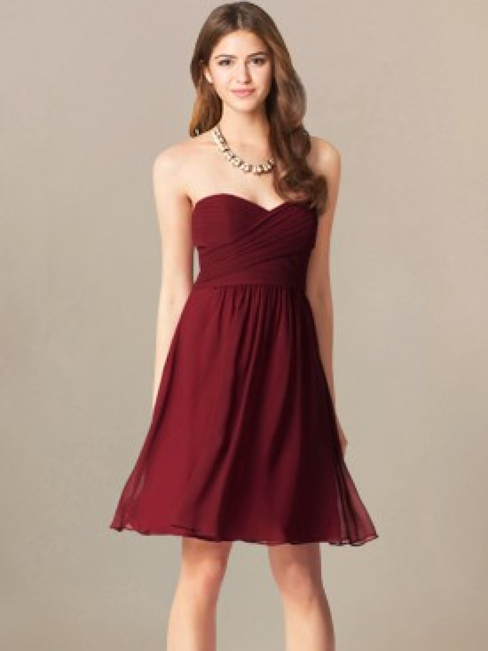 beach bridesmaid dresses_Claret