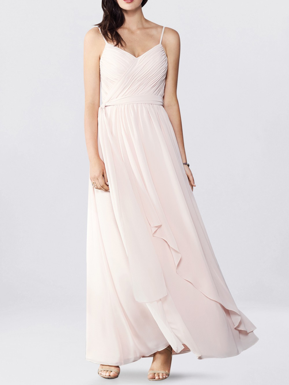 beach bridesmaid dress_pink