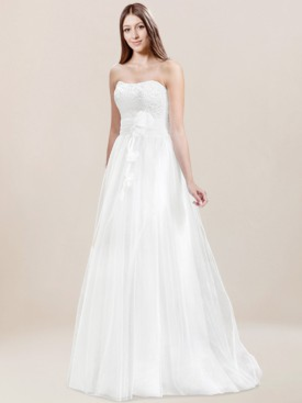 strapless wedding dress