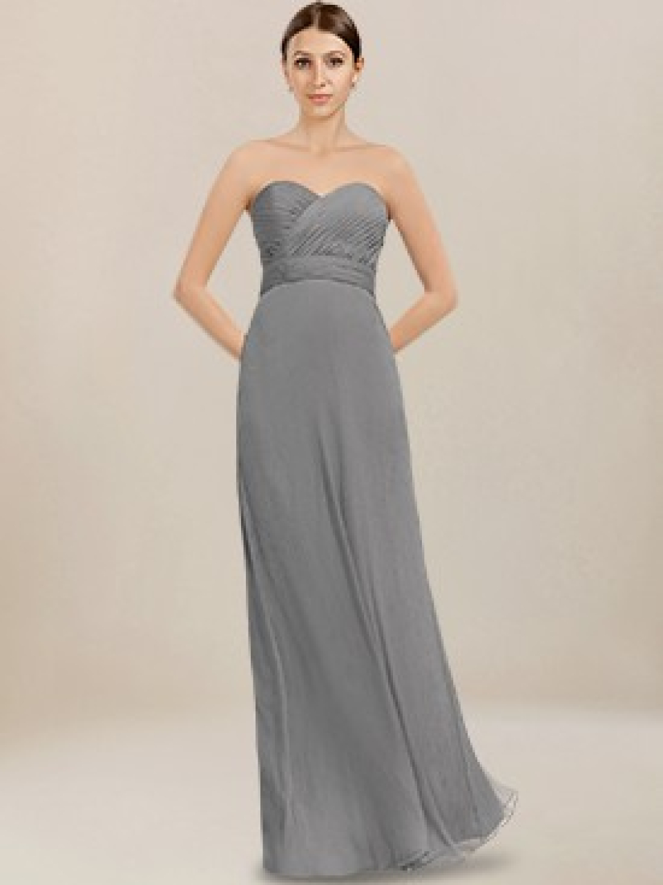 beach wedding bridesmaid dress_charcoal
