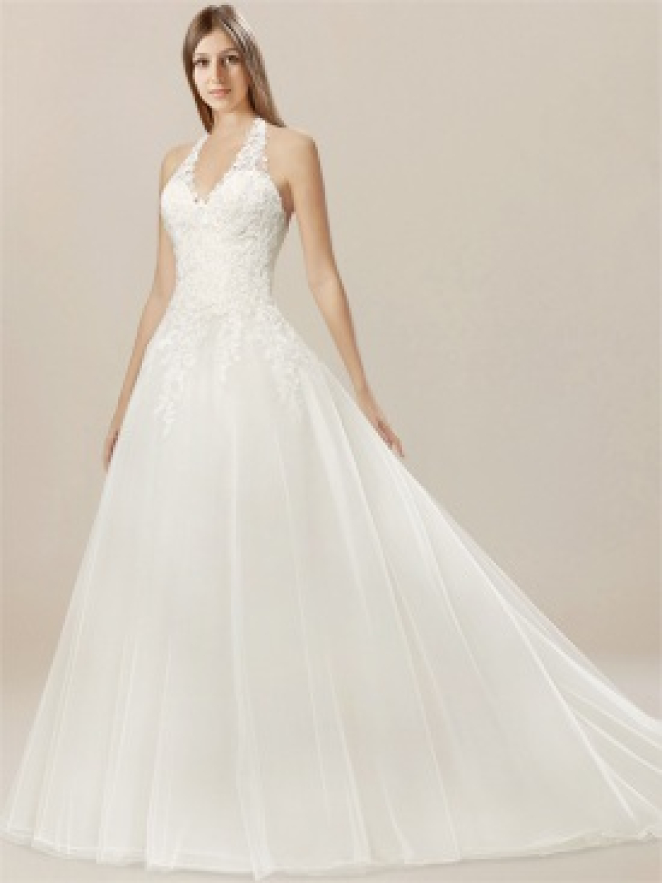 Halter Beach Wedding Dress BC1020