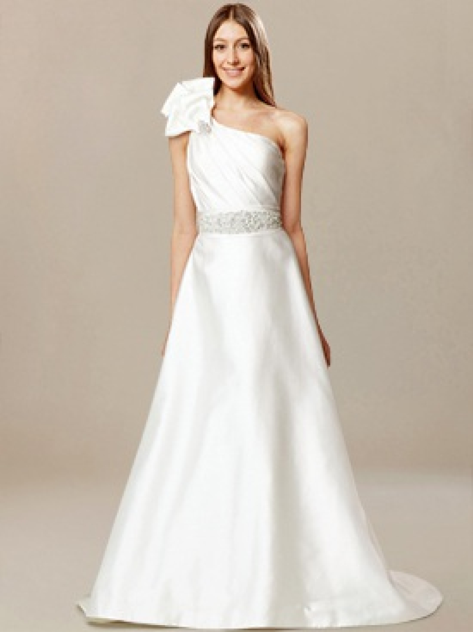 strapless bridal gown