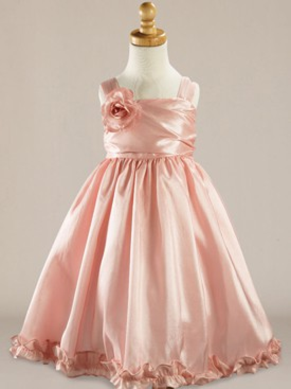 Colored Flower Girl Dresses_Peach Fizz