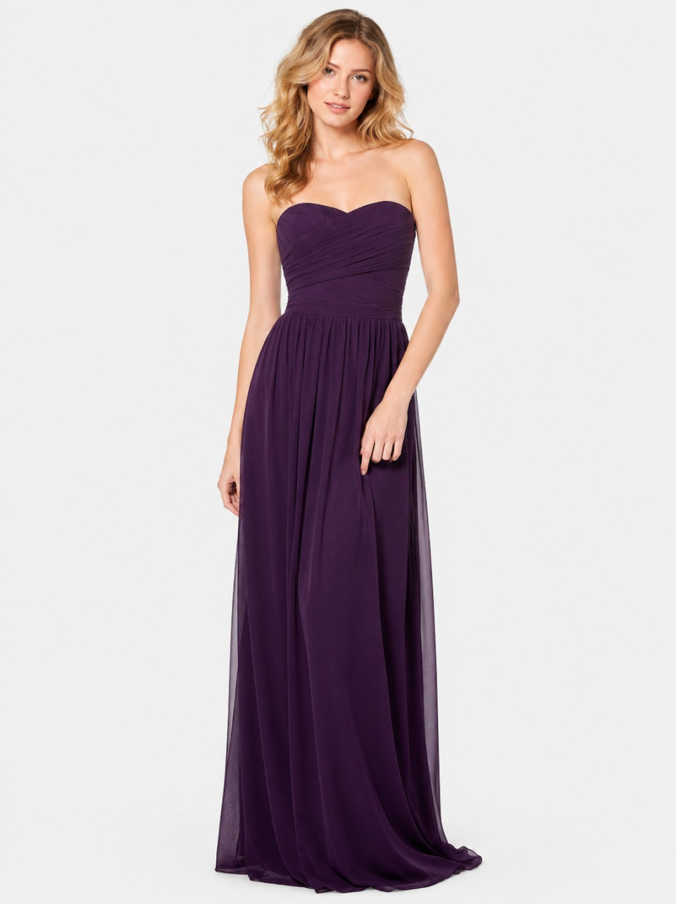 beachy bridesmaid party gown_Grape