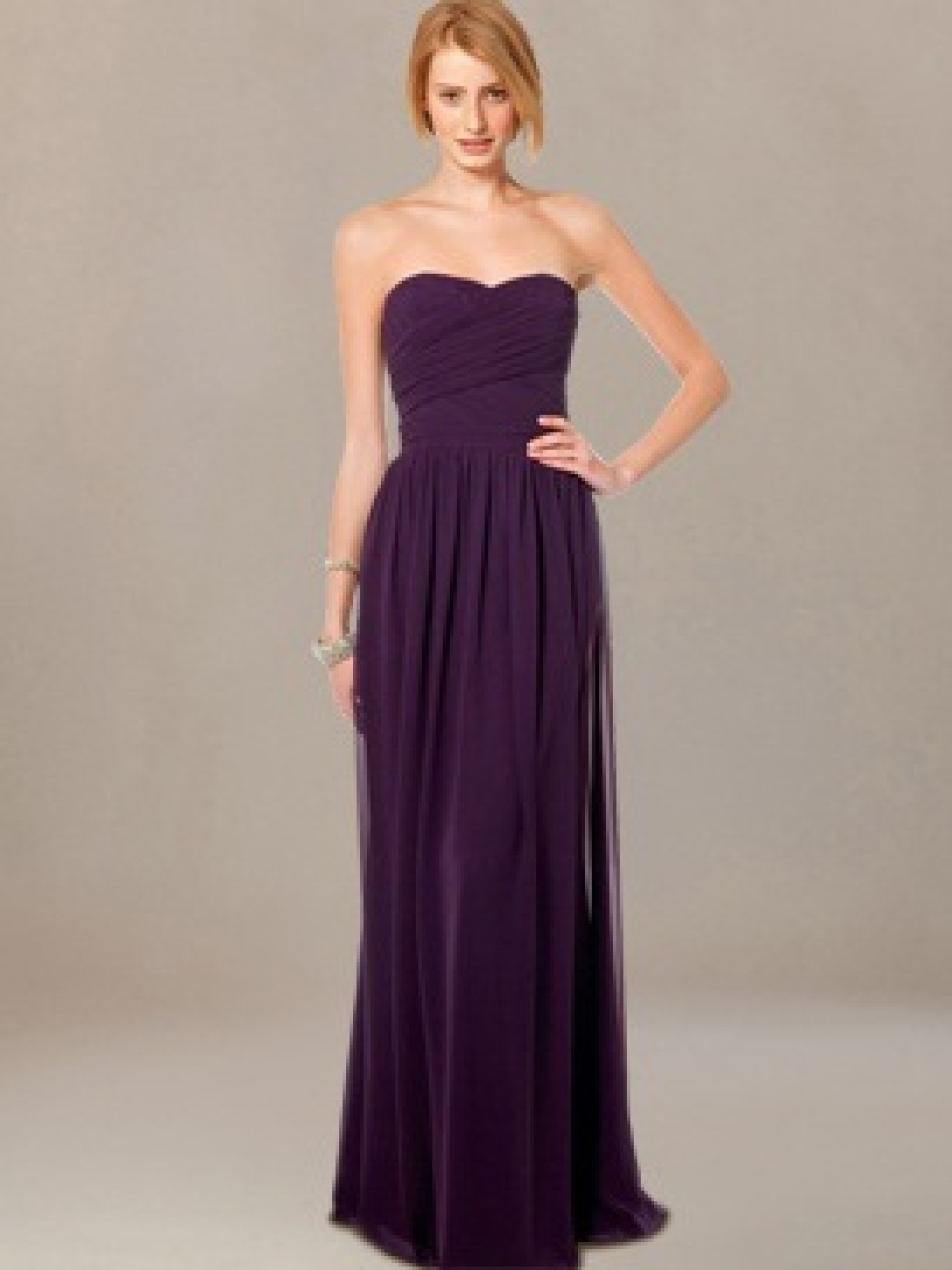 beachy bridesmaid party gown_Grape