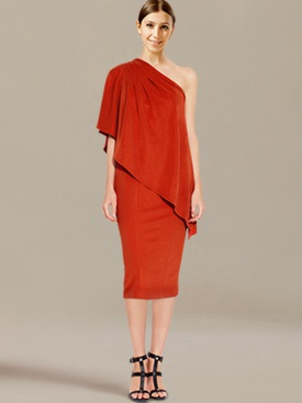 bride mother dress_Persimmon