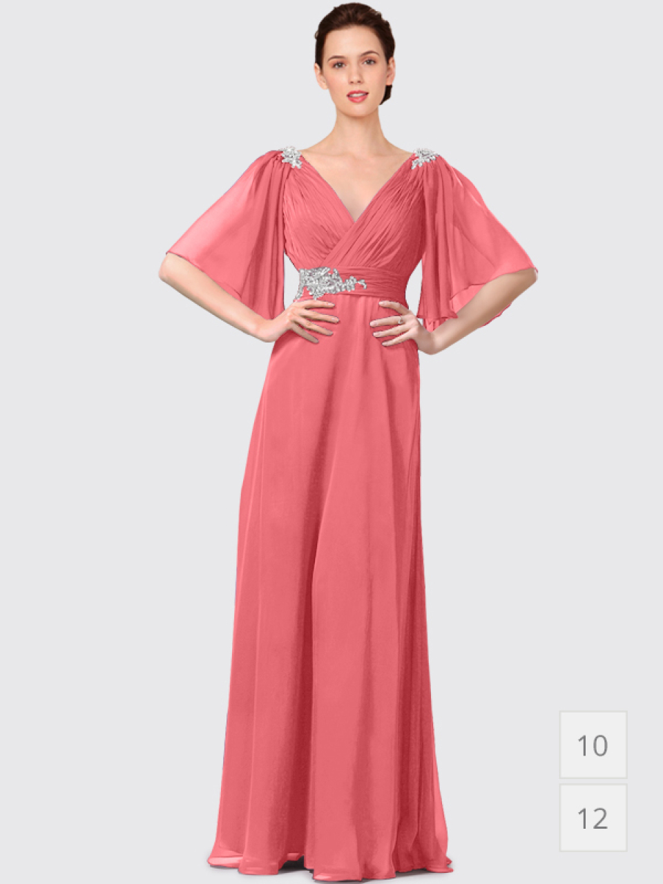 Mother of the Bride Dresses with Flutter Sleeves