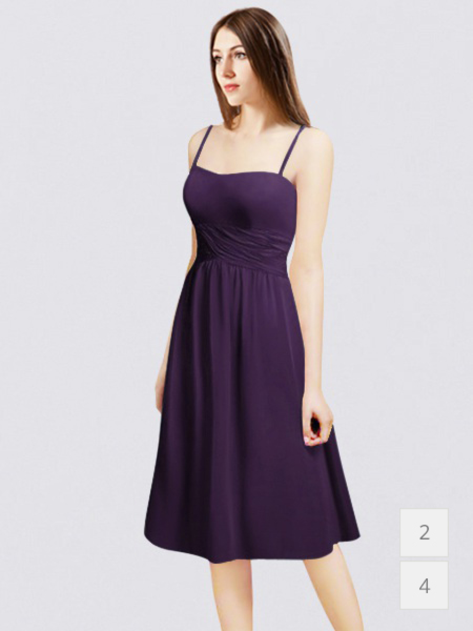 Simple Short Bridesmaid Dress