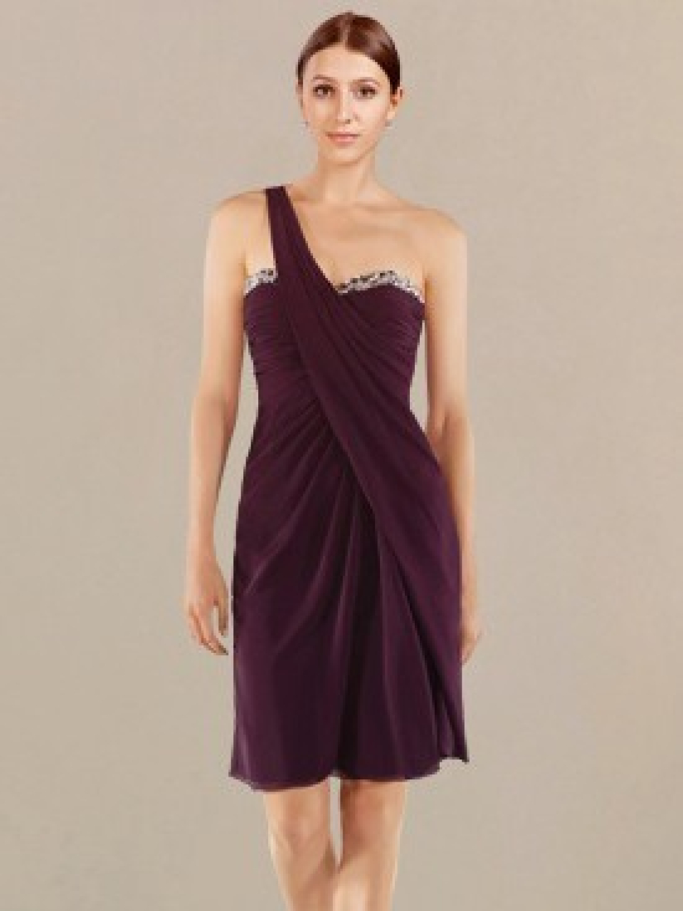 short bridesmaid dresses_Berry