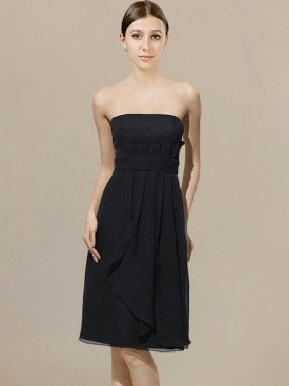 casual bridesmaid dress_Black