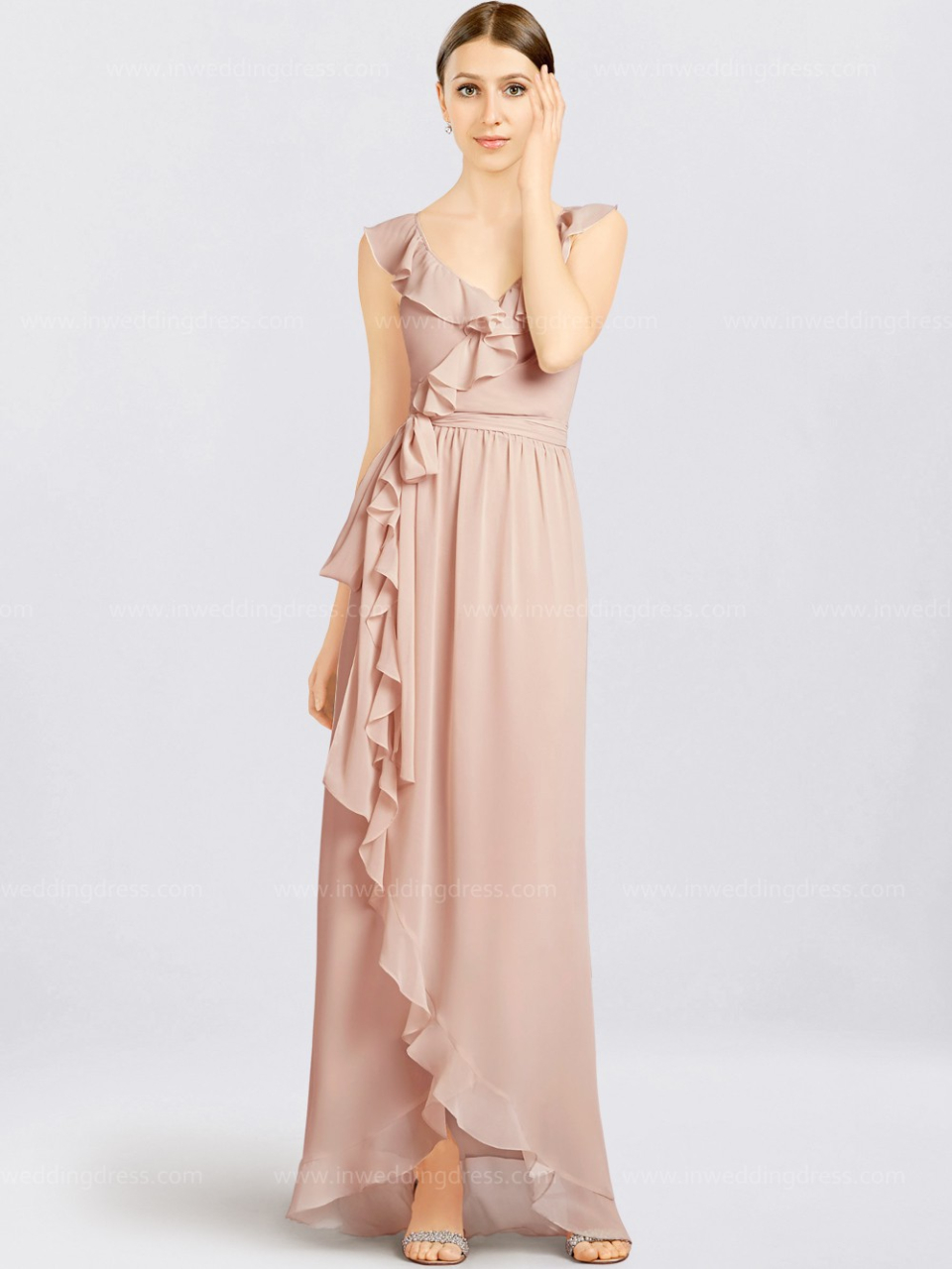 casual bridesmaid dress_Blush