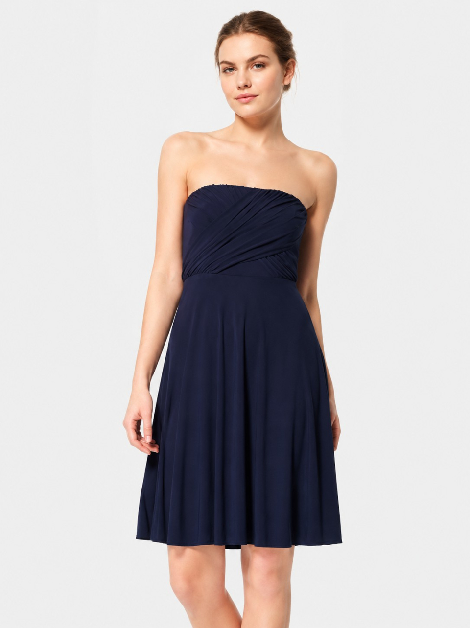 casual bridesmaid dresses_Navy