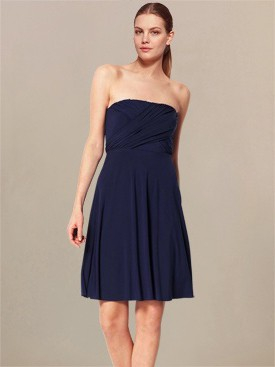 casual bridesmaid dresses_Navy