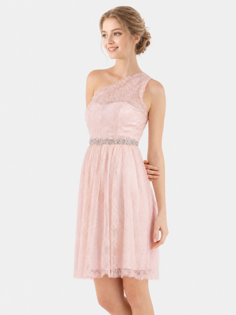 casual bridesmaid dresses_Pink