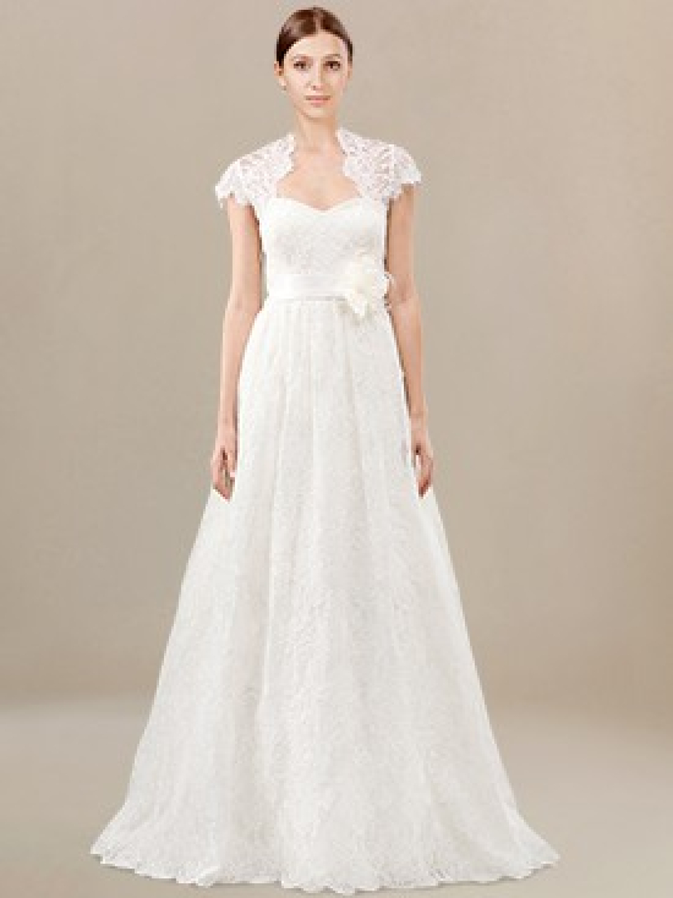 casual lace wedding dress