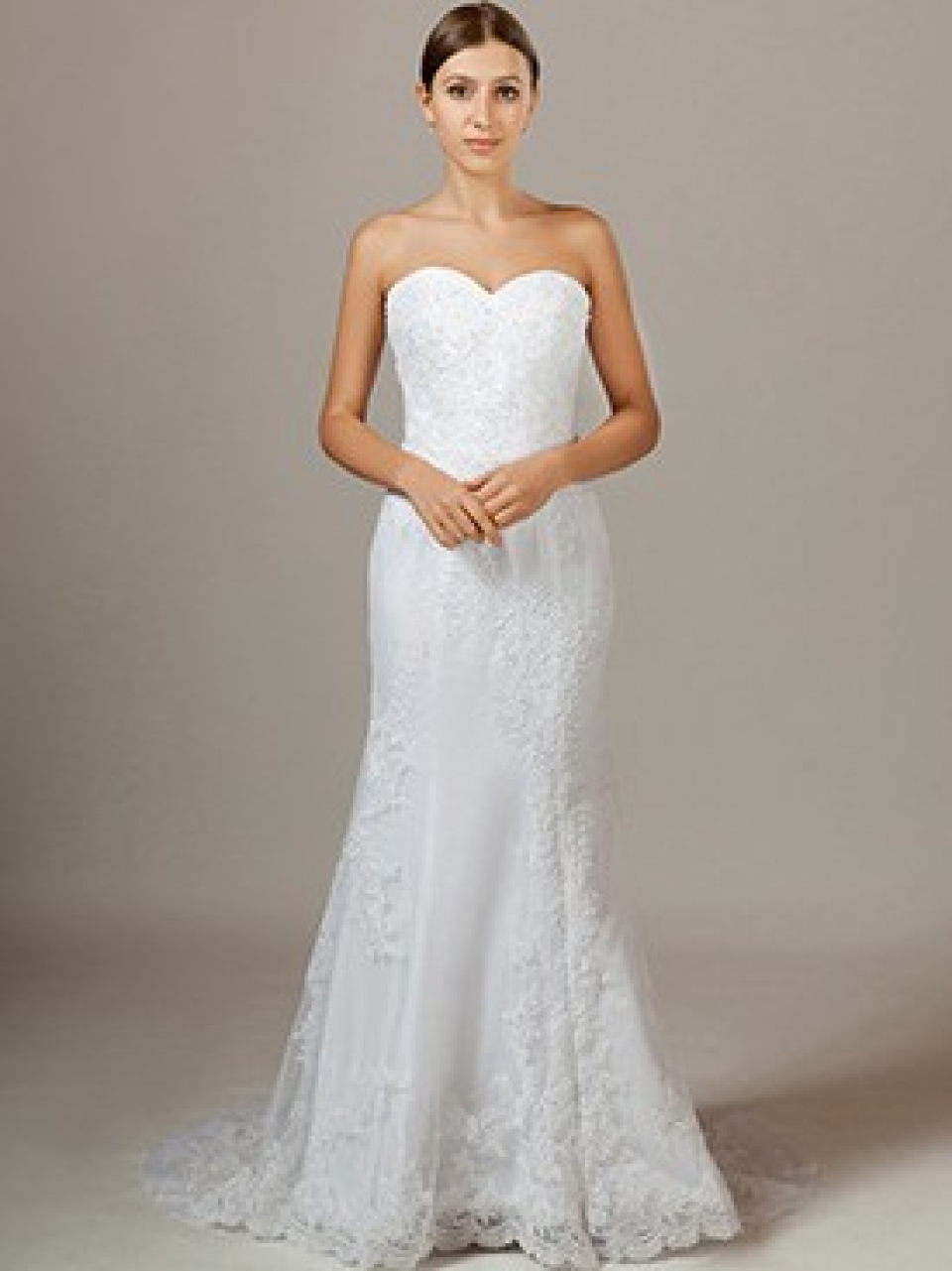casual lace wedding dress