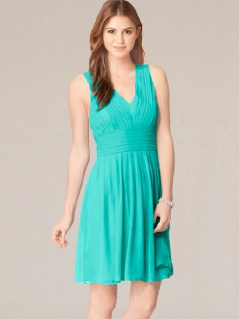 robes de demoiselle d'honneur courtes_Turquoise