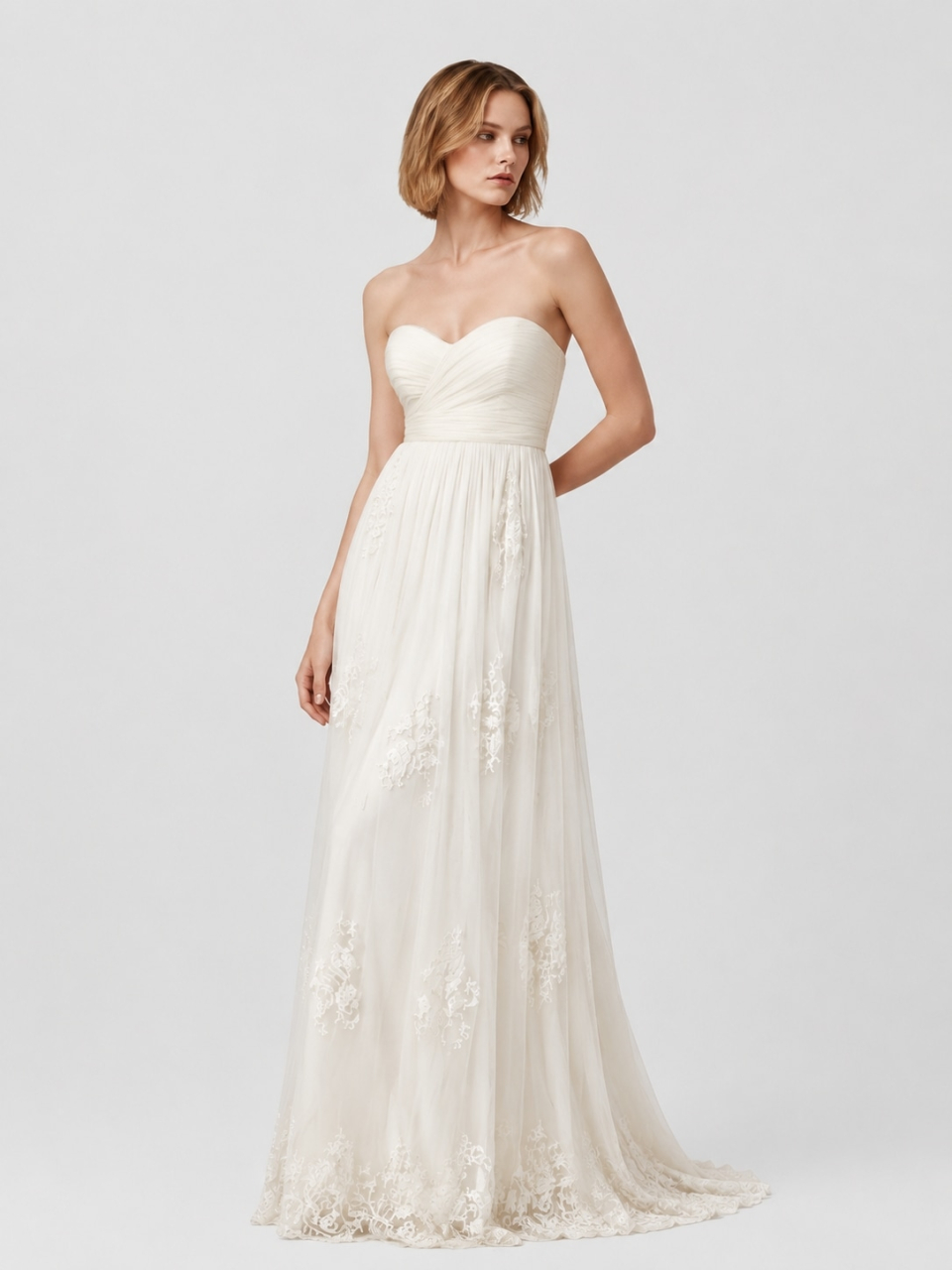 beiläufiges Hochzeitskleid