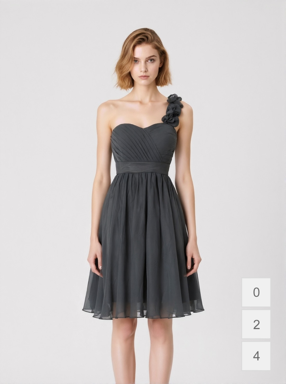 bridesmaid dress_charcoal