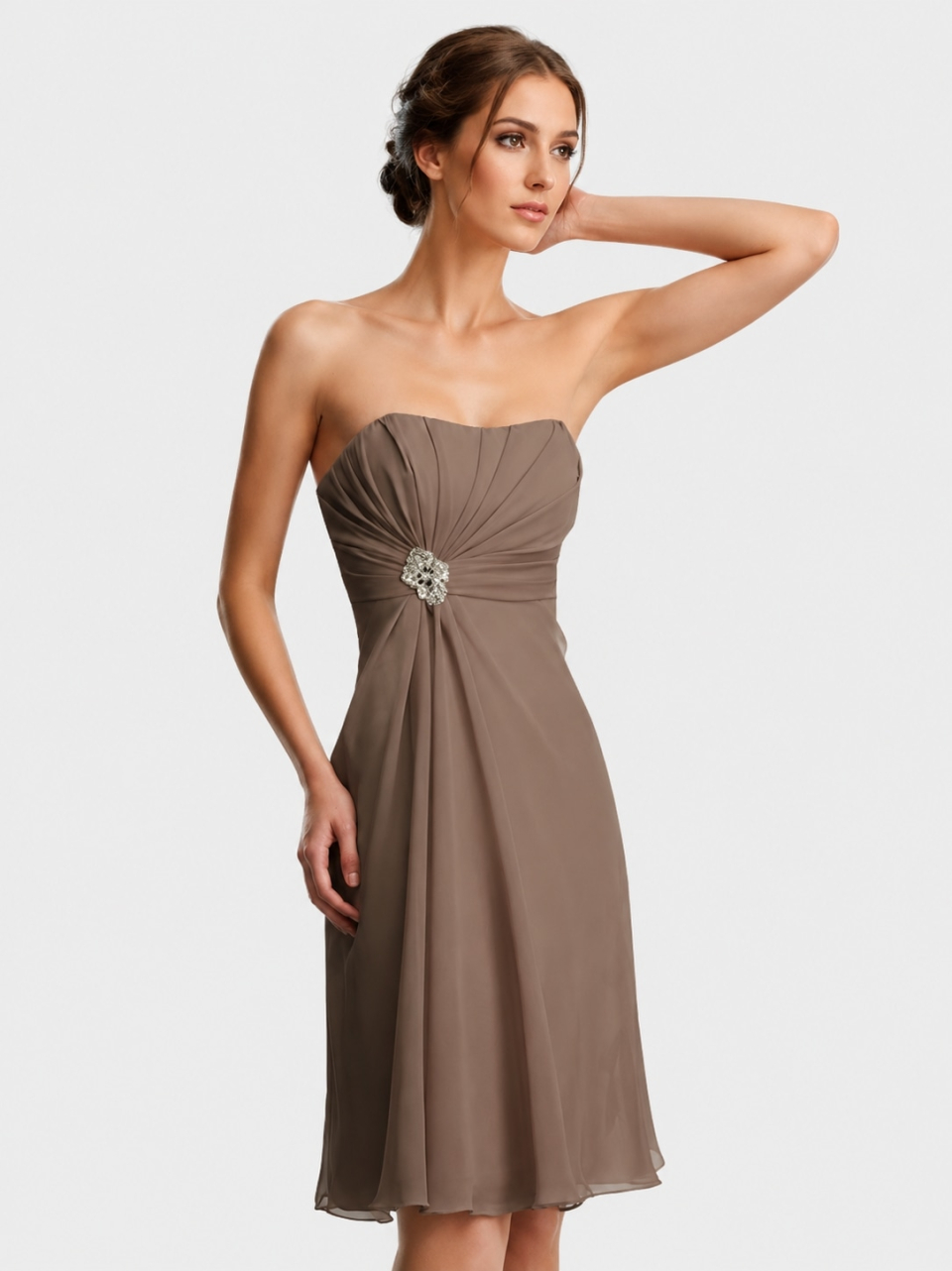 Mousseline demoiselle d'honneur_Mocha