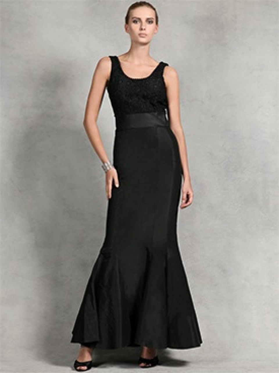 Taffeta Mother of the Bride Dress_Black