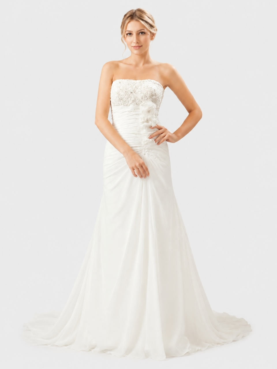 trägerlosen Brautkleid