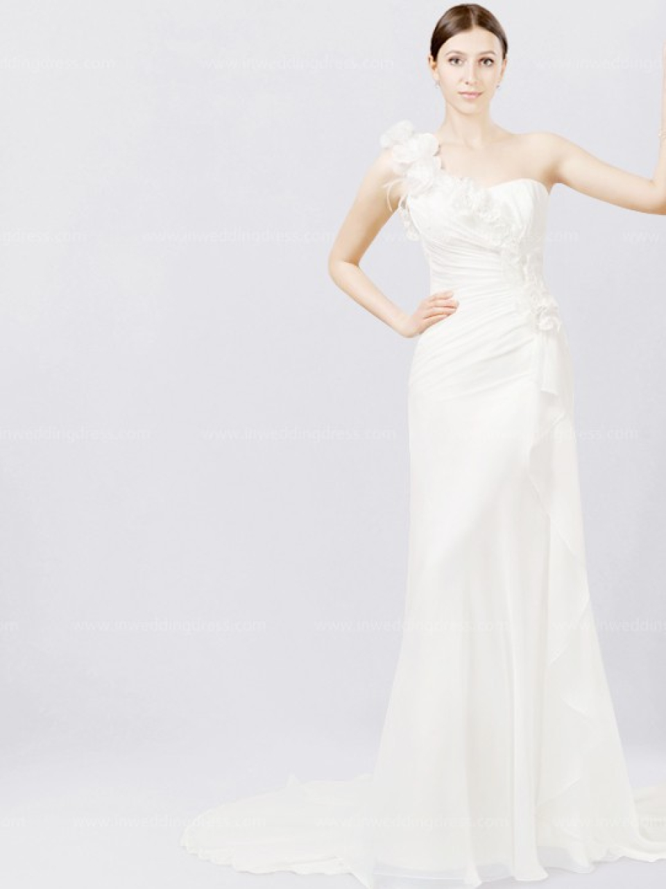 Chiffon Beach Bridal Dress