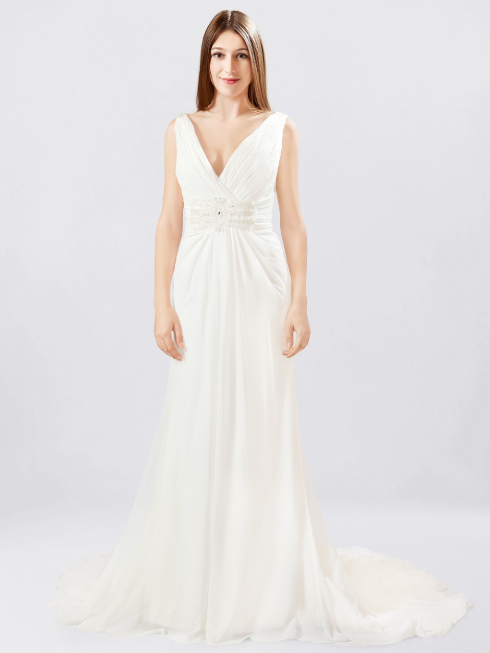 Chiffon Beach Bridal Dress