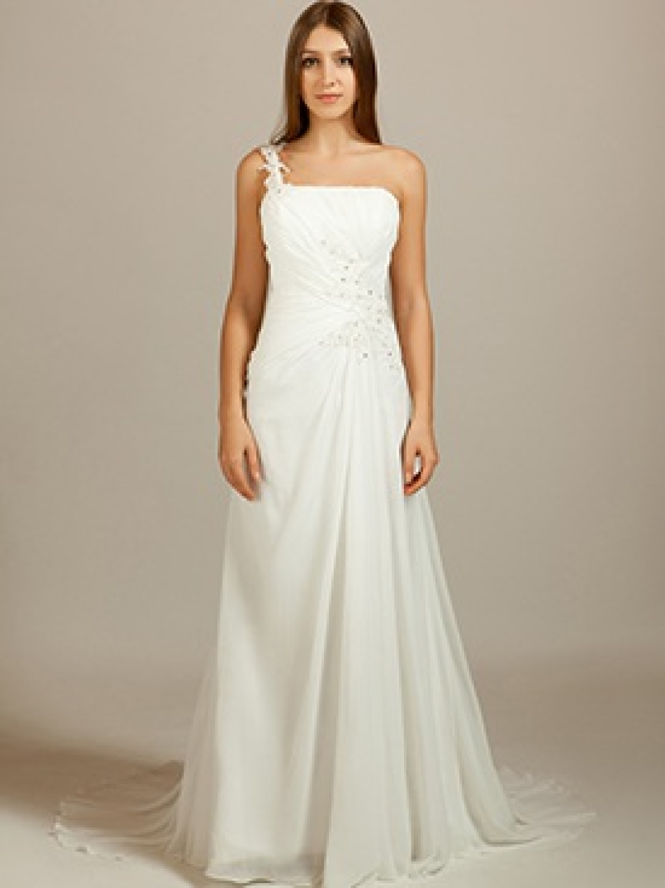 Chiffon Beach Bridal Gown