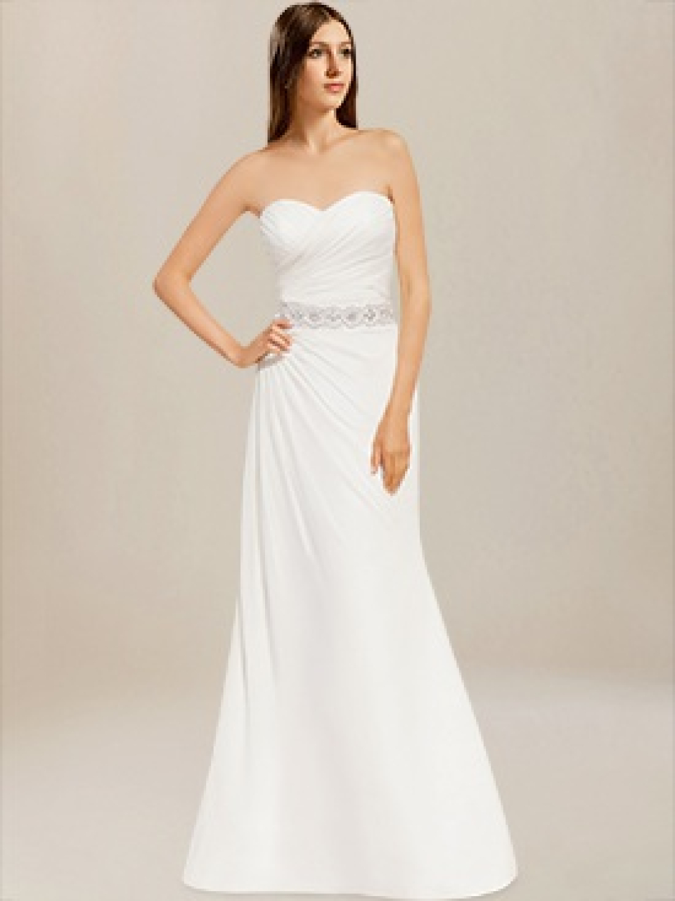 chiffon beach wedding dresses