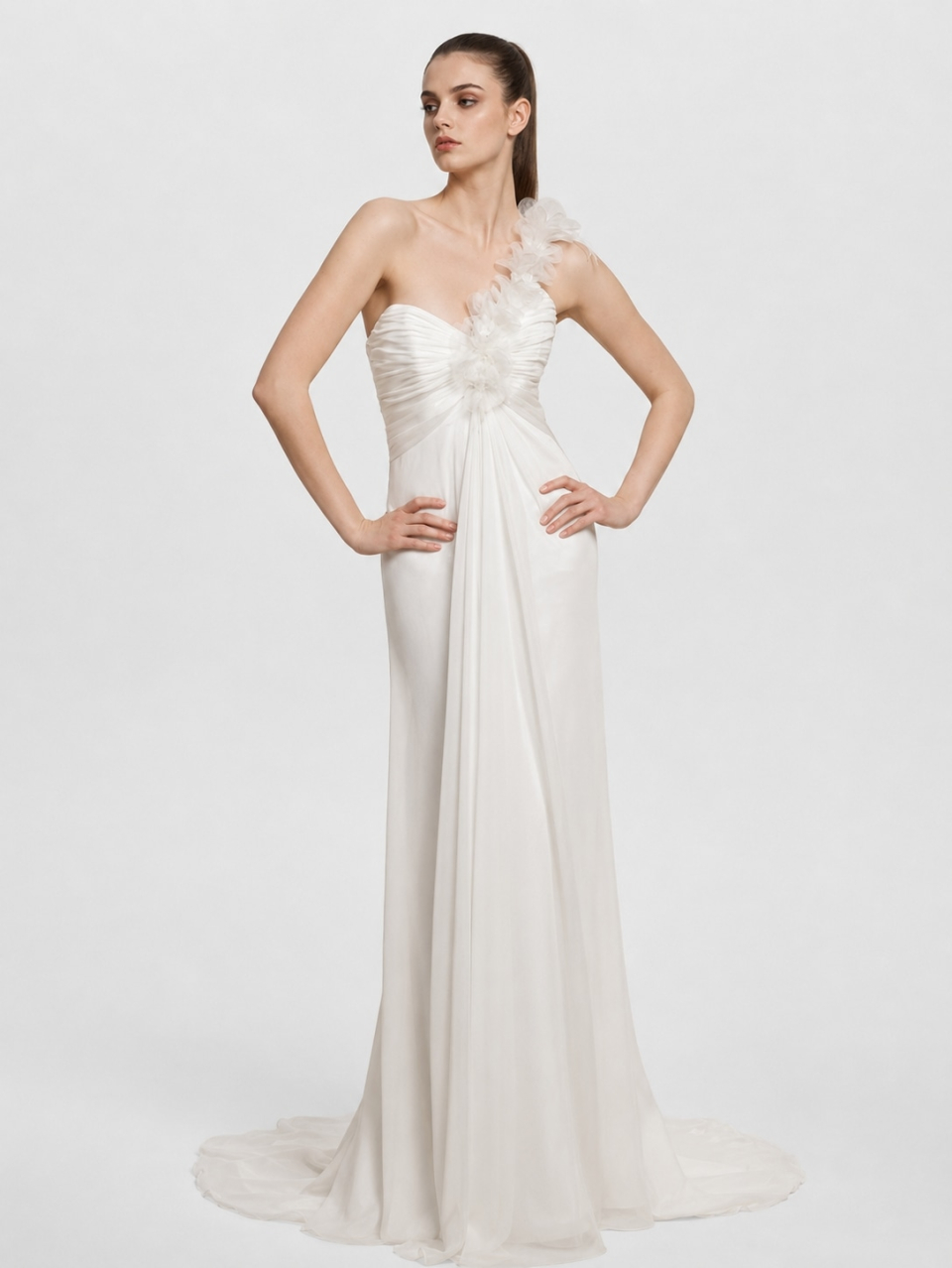 Chiffon Beach Bridal Gown