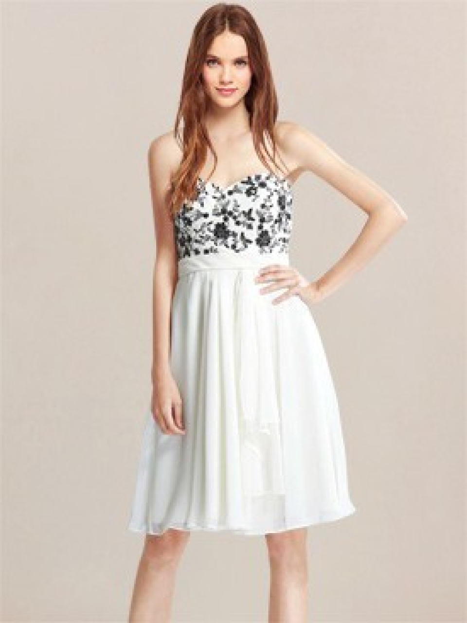 chiffon bridesmaid dress_Light Ivory