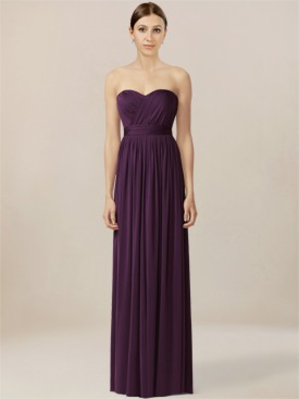 chiffon bridesmaid dresses_Grape