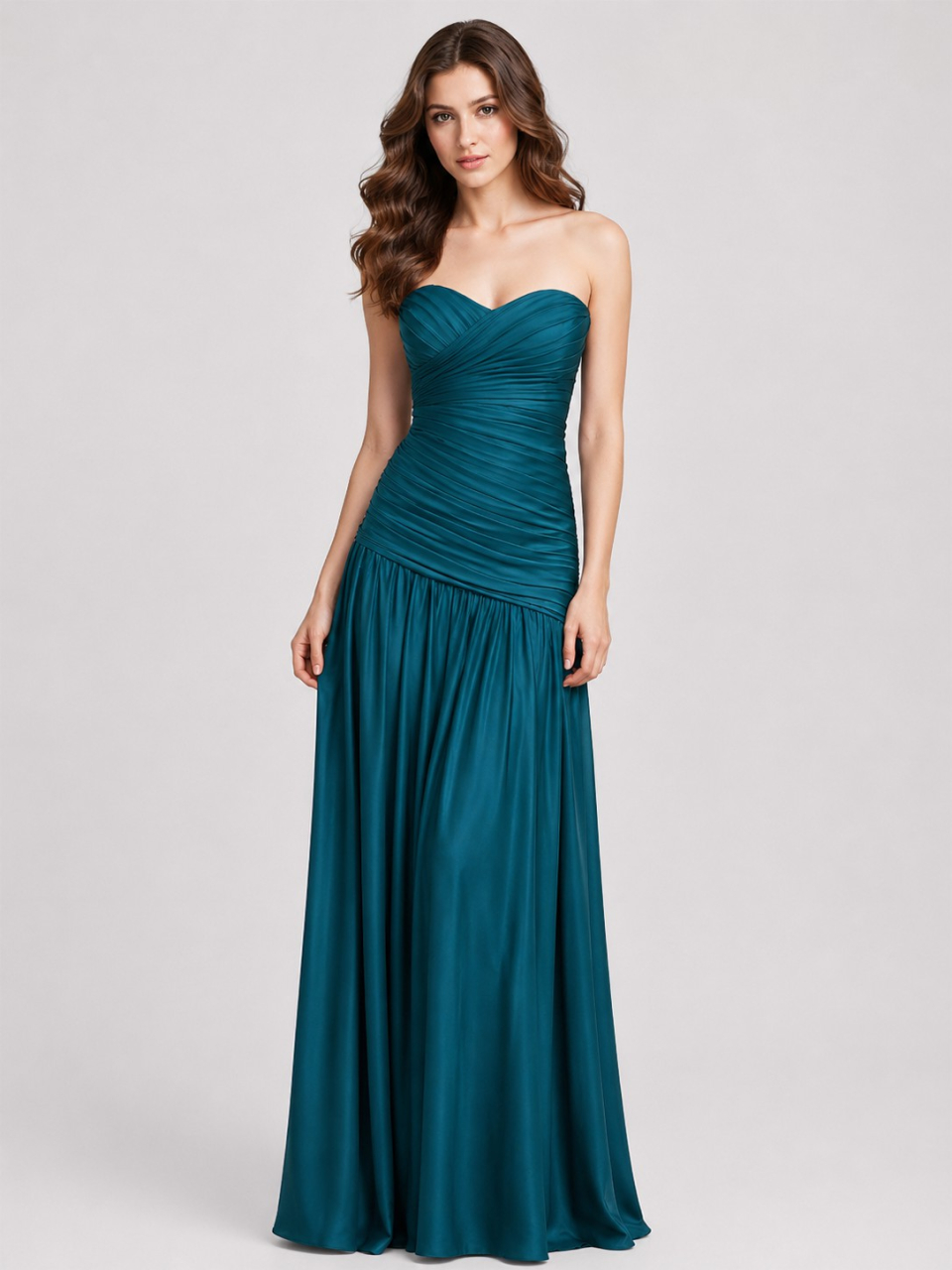 Chiffon Kleider_Teal