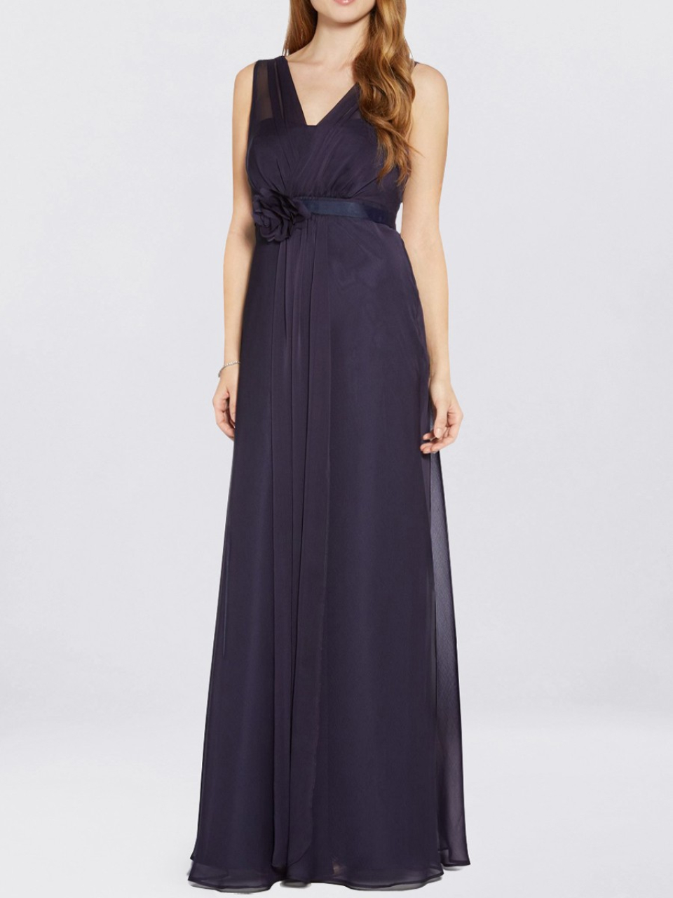 chiffon bridesmaid dresses_Navy