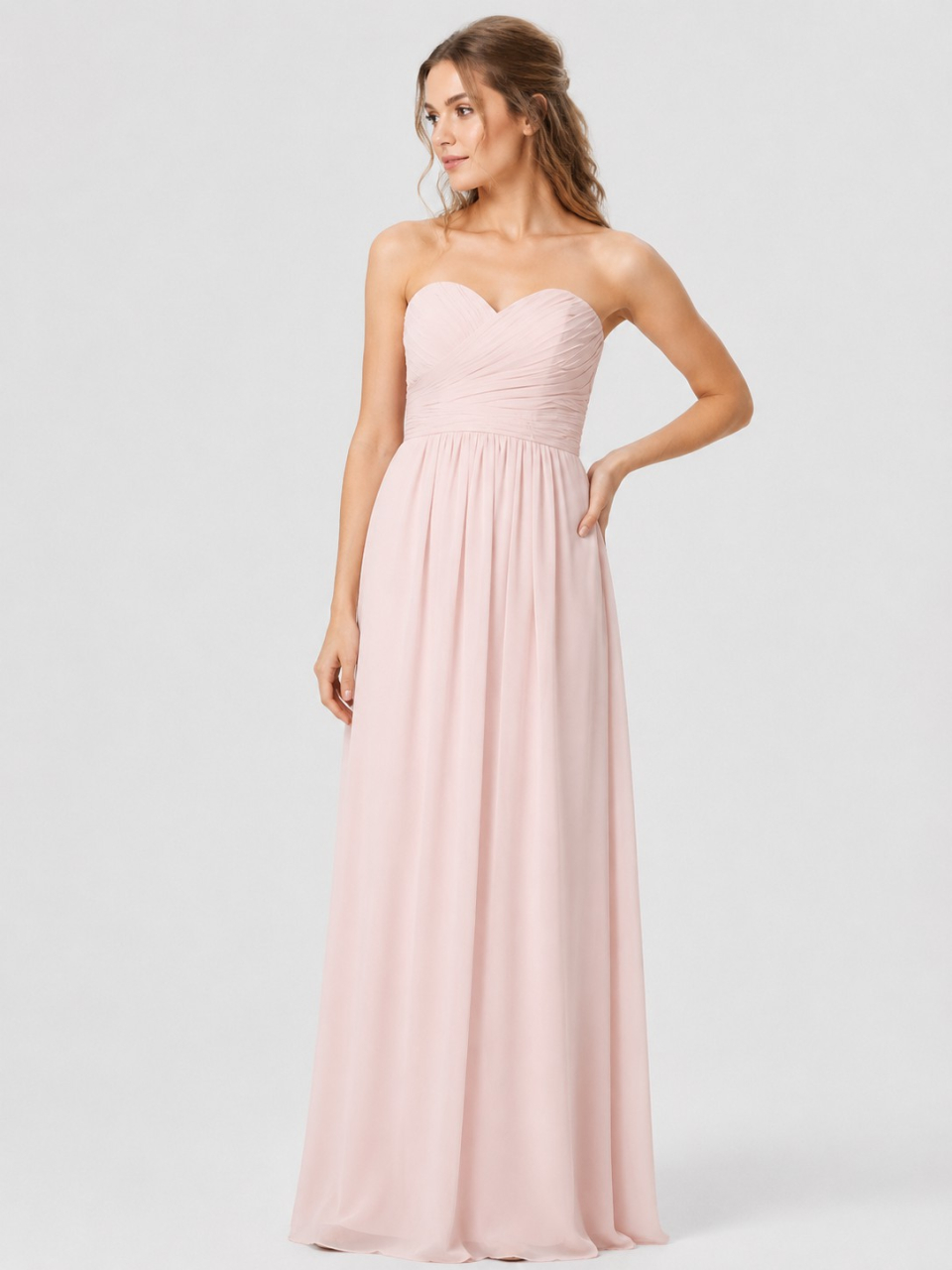 robe de demoiselle d'honneur plage_Pink