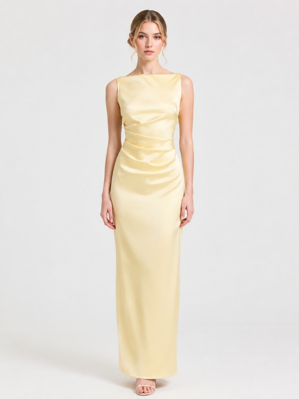 chiffon prom dress_Persimmon