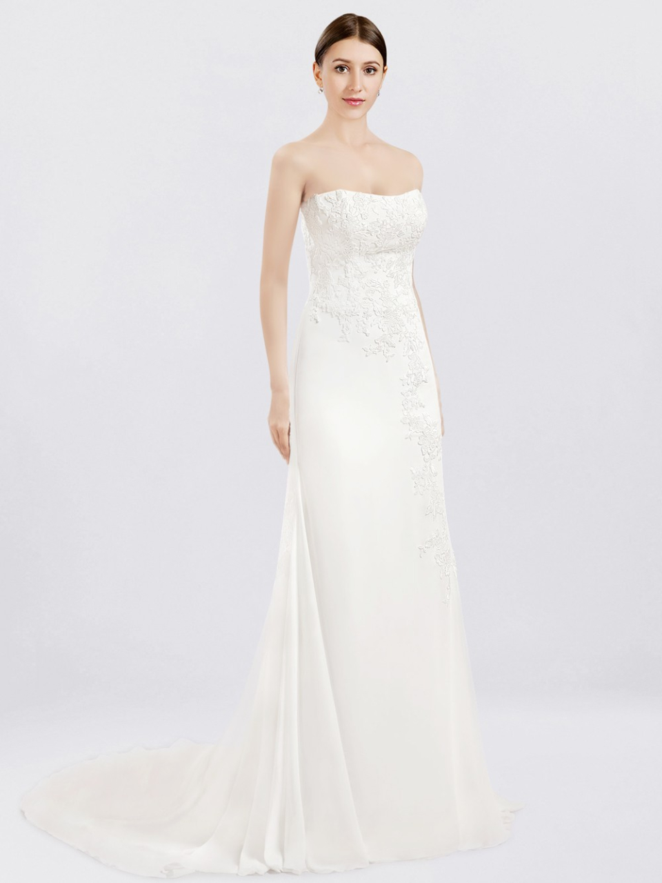 strapless wedding dress