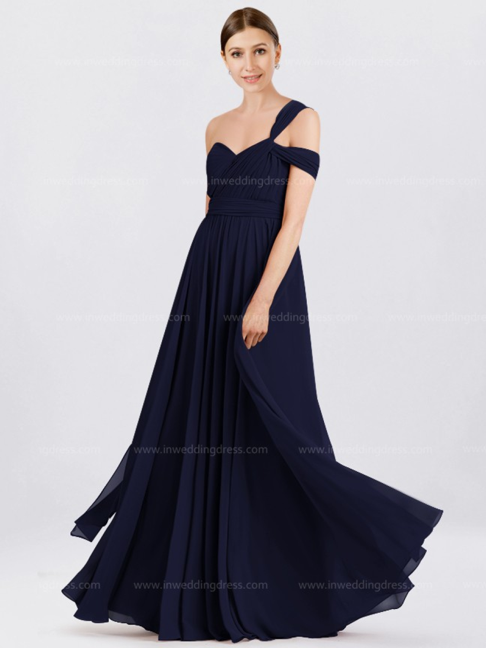convertible bridesmaid dress_navy